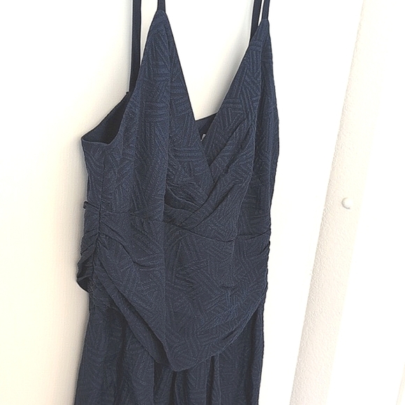 Diane Von Furstenburg Womens 14 Saige Dress Midnight Blue Silk Designer Luxury - Picture 4 of 12